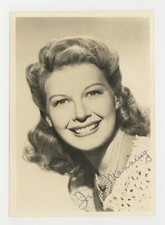 Irene Manning Hand Signed Portrait Photo 1936 Hollywood Actress Singer J13951 picture