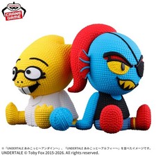 UNDERTALE Amicot Figure Undyne ＆ Alphys Set of 2 Amigurumi style figure Japan picture