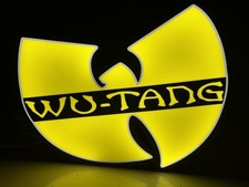 Light Up Wu-Tang Clan Led  Light Up Decoration Sign Extra Large XL 9”-10” Wide picture