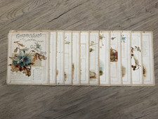 1893 Golden Words Oliver Wendell Holmes Complete Calendar Victorian Raphael Tuck picture