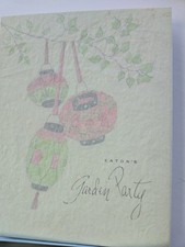 Vintage Eaton's Garden Party Cards Envelopes Set in Box Chinese Lantern picture