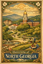 🎓 University of North Georgia Poster - 24x36” Premium Matte Paper 200gsm 🗞️ picture