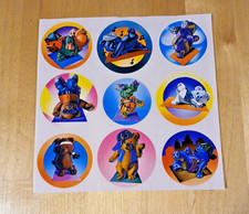 Vintage 1980s Breakdance Bears Sticker Sheet Hip Hop Gumball Vending Machine Vtg picture
