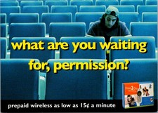 Continental AT&T Free2Go Wireless Prepaid What Are You Waiting For Postcard picture