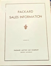Packard Motor Car Company Sales Infor Brochure Catalog Detroit Michigan 1933 picture
