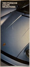 Original 1983 Porsche 911 SC Color Selections Paint Chip Folder w/tissue insert picture