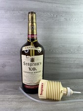 Vintage Seagram's V.O. One Gallon Empty Canadian Whisky Bottle w/ Pump Dispenser picture