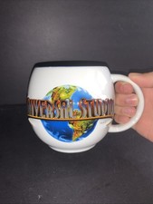 Vintage 2012 Universal Studios World Globe Porcelain Pottery Coffee Mug Cup picture