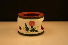 Mid Century Stangl Pottery Thistle Pattern Handcrafted Candle Warming Stand picture