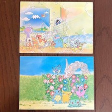 Pokemon Vintage Postcard Lawson 1998 Keiko Fukuyama Collection set of 2 HTG picture