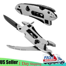 New Multi Tool Set Adjustable Wrench Jaw Screwdriver Pliers Knife Survival Gear picture