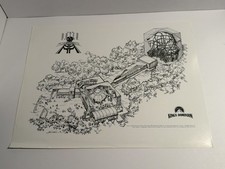 Kings Dominion Outer Limits Flight Of Fear 1996 Media Kit Concept Art Print picture