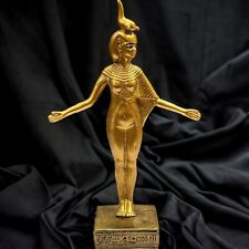 RARE ANCIENT EGYPTIAN ANTIQUITIES Golden Statue Large Of Goddess Serket Egypt BC picture