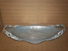 Vintage Aluminum  rodney kent 404 hand wrought Tray flowers picture