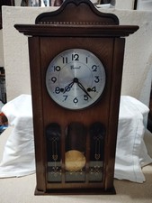 Vintage Centurion 35 Day Mechanical Wall Clock Wood Chime.. No Key Untested  picture