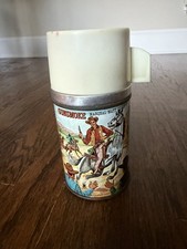 Aladdin Gunsmoke Marshal Matt Dillon Metal Thermos ONLY picture