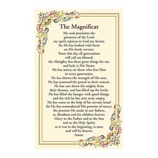 Beautifully Framed Florentine Gold Foil Holy Card - Magnificat Devotional Prayer picture