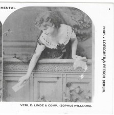Woman Passing A Love Note?,  1978 Reproduction Stereoview picture
