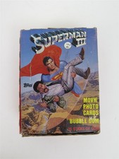 1983 Topps Superman III Movie Photo Cards Wax Box 36 Sealed Wax Packs picture