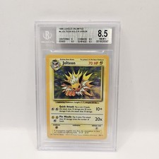Pokemon Card Jolteon 4/64 Set Jungle BGS 8.5 No Symbol Near Mint Cosmos Holo ENG picture