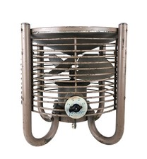 1950s Welch Air-Flight Circulator Model 12 Hassock Floor Fan Brown Works picture