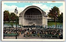 New York NY - Band Stand, Central Park - Vintage Postcard - Unposted picture