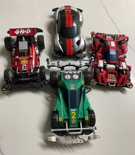 Lot 4 Tamiya Mini 4WD Japan Dash-2 Burning Sun, Broken Gigant, Hot Shot  picture