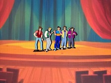 NEW KIDS ON THE BLOCK Animation Cel Walt Disney Channel Vintage Cartoon 90’s I20 picture