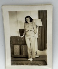 Vintage 1940s-50s Glamour Pin-Up Photo Lot of 8 Black & White Photographs picture