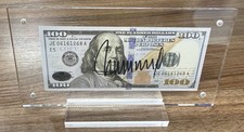 Donald Trump Signed Movie Play Money With COA picture