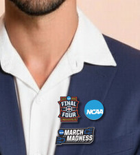 3-set acrylic brooch pin NCAA Blue logo March Madness 2026 Final Four Basketball picture