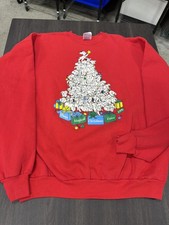 Vintage 1996 Disney's Magical Christmas Faire Sweatshirt 101 Dalmatians Tree XXL picture