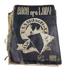 Vintage 1956-1957 USS Shangri-La CVA-38 Cruise Book Saga of a Lady US Navy P3 picture