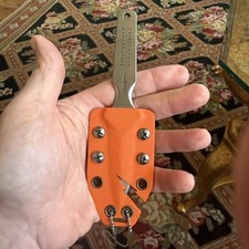 Burnside Hyperstrike Knife Fixed Blade Serrated Carry Sheath Used. NWOB picture