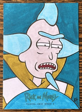2019 Cryptozoic Rick & Morty Season 3 Sketch Card By Kristin Allen Riq IV picture