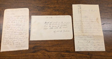 Handwritten ephemera (1892, 1908) picture