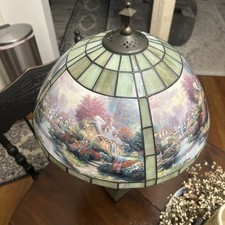 Vtg. Thomas Kincade Lamplight Bridge Table Lamp Excellent Condition Look At Pics picture