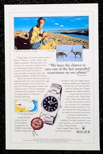 Rolex Oyster Explorer Original 1996 Vintage Print Ad Wall Art picture