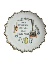 Vintage This Is My Kitchen I Will Do As I Darn Please Wall Plate By Bradley picture