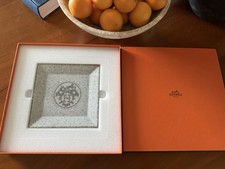 Hermes Square Plate Tray [Mint] Mosaique au 24 Platinum 5.9'' Tableware with Box picture
