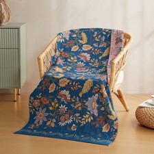 Xiblc Boho Bath Towels 30 X 60 Luxury Floral Bath Towels Beach Towels Blue 100 picture
