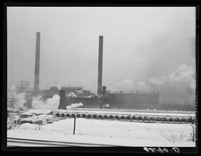 Photo:Aliquippa Pennsylvania 1941 J&L Steel Mill Beehive Coke Ovens picture