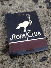 ORIGINAL UNUSED VINTAGE STORK CLUB MATCHBOOK *BRAND NEW* CONDITION picture