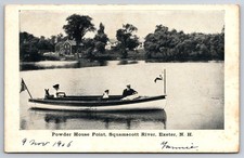Powder House Point Squamscott River Exeter New Hampshire NH c1905 Postcard picture