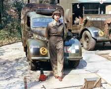 Medical Lorry and Truck with Princess Elizabeth 8x10 Glossy Print HT4136772 picture