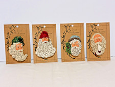 4 NOS Vintage handcrafted June McKenna original ornaments 1995 picture