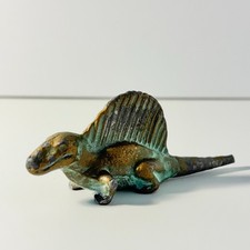 1940s Vintage SRG Sell Rite Dimetrodon Dinosaur Figure Bronze Patina Collectible picture