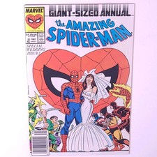 Amazing Spider-Man Annual #21 Newsstand, VF/NM (Marvel, 1987) Peter/MJ Wedding picture