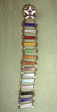 Vintage Federated Enameled Pin Church Clergy member 14 years Religious Service picture