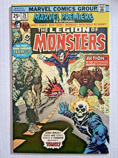 Marvel Premiere #28 Feb 1976 1st App. Legion of Monsters Bronze Very Fine+ (8.5) picture